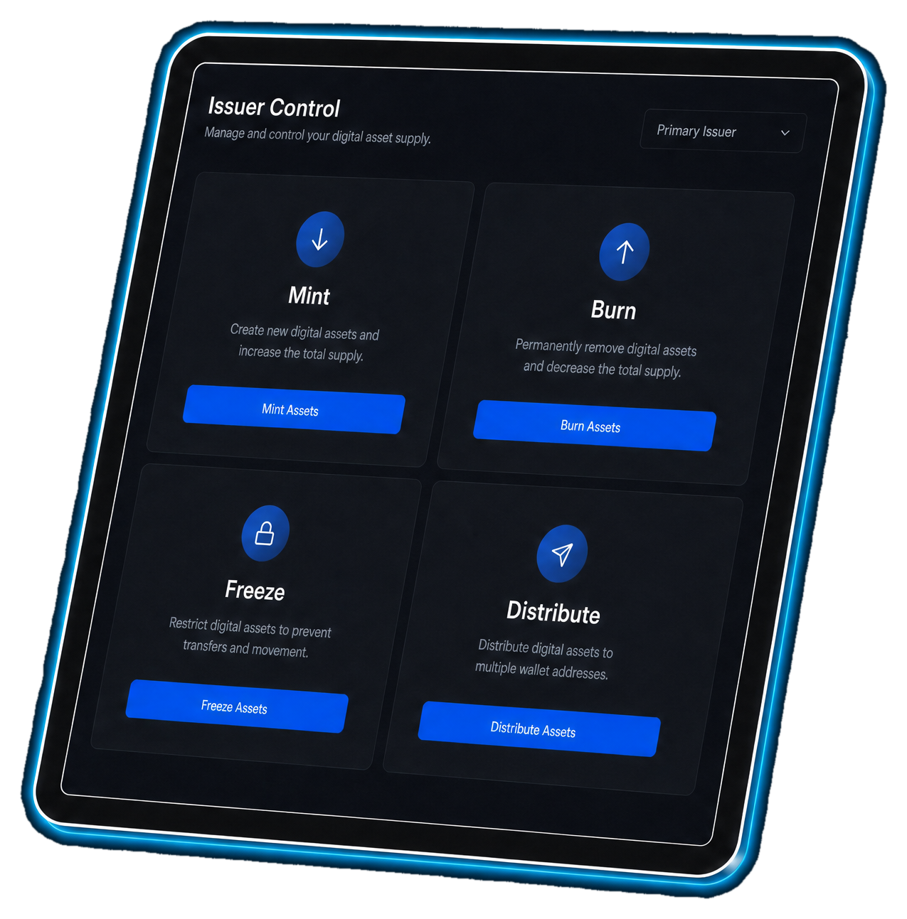 End-to-end issuer control
